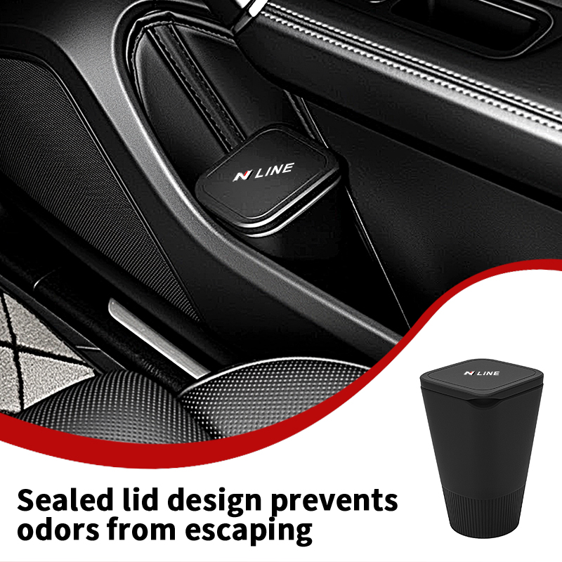 Waterproof Car Trash Can With Lid - Silikonowy pojemnik na śmieci do montażu