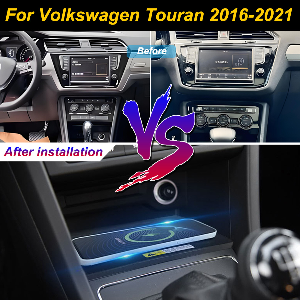 Wireless Car Charger Mount Fast Charging - Radio samochodowe 2 DIN do Volkswagen
