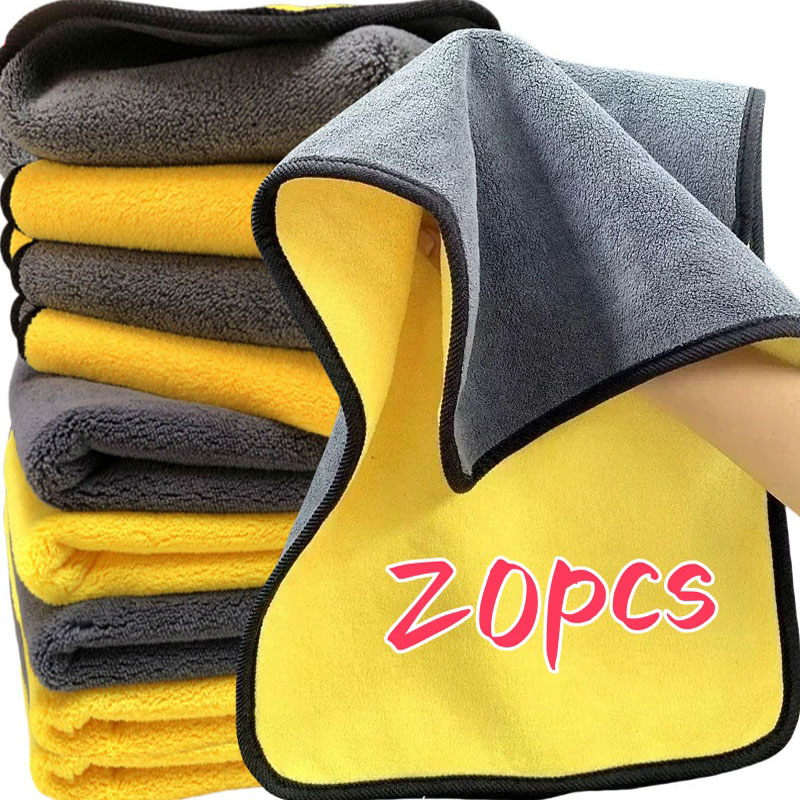 Microfiber Car Drying Towel Super Absorbent - 1/20 szt. Grubsze ściereczki z mikrofibry