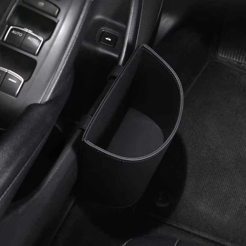 Wytrzymały, skórzany kosz na ś – Waterproof Car Trash Can With Lid recenzja i cena