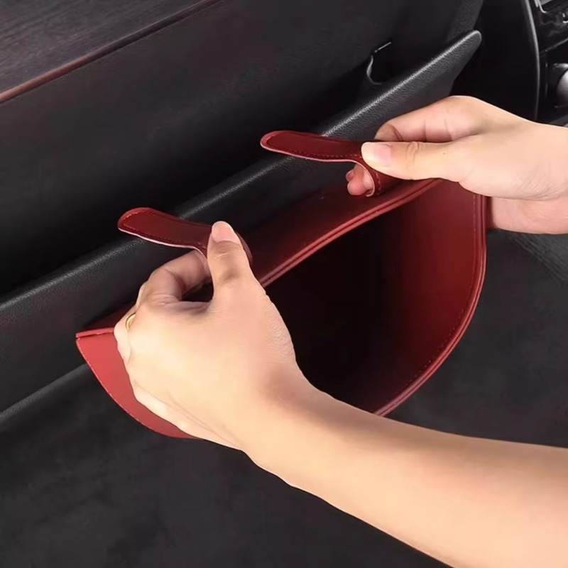 Wytrzymały, skórzany kosz na ś – Waterproof Car Trash Can With Lid recenzja i cena