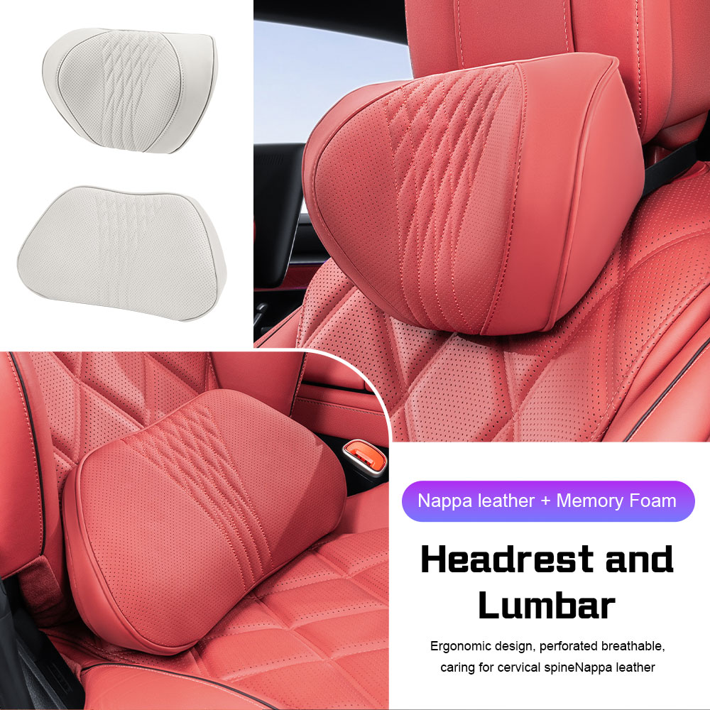 Poduszka na zagłówek samochodo – Memory Foam Car Neck Pillow Lumbar Support recenzja i cena
