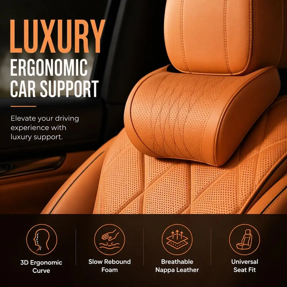 Ozdobne poduszki do wnętrza sa – Memory Foam Car Neck Pillow Lumbar Support recenzja i cena