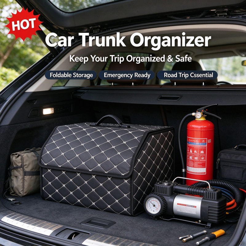 Składany organizer do bagażnik – Car Trunk Organizer Foldable Storage Box recenzja i cena