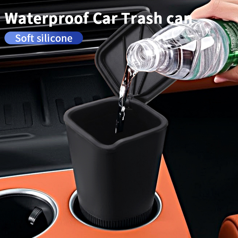 Silikonowy pojemnik na śmieci  – Waterproof Car Trash Can With Lid recenzja i cena