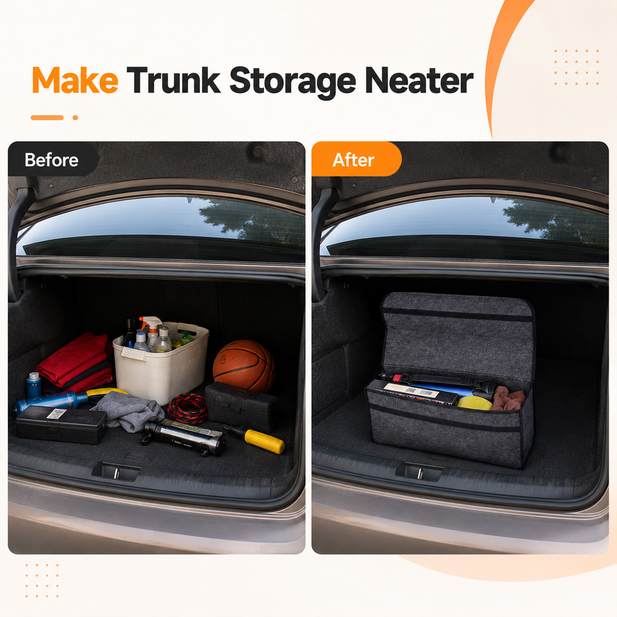 YONGRUN Składany Filcowy Organ – Car Trunk Organizer Foldable Storage Box recenzja i cena