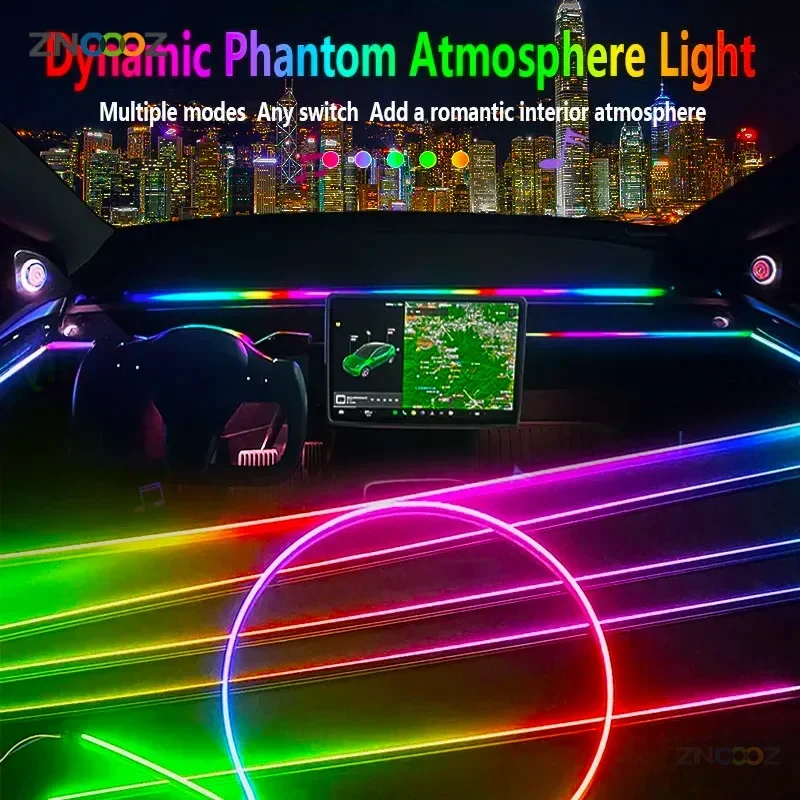 18IN1 Neonowe oświetlenie wnęt – Led Ambient Interior Car Lights App Control recenzja i cena