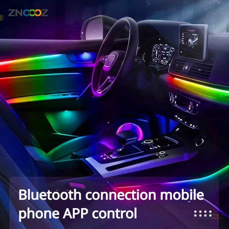 18IN1 Neonowe oświetlenie wnęt – Led Ambient Interior Car Lights App Control recenzja i cena