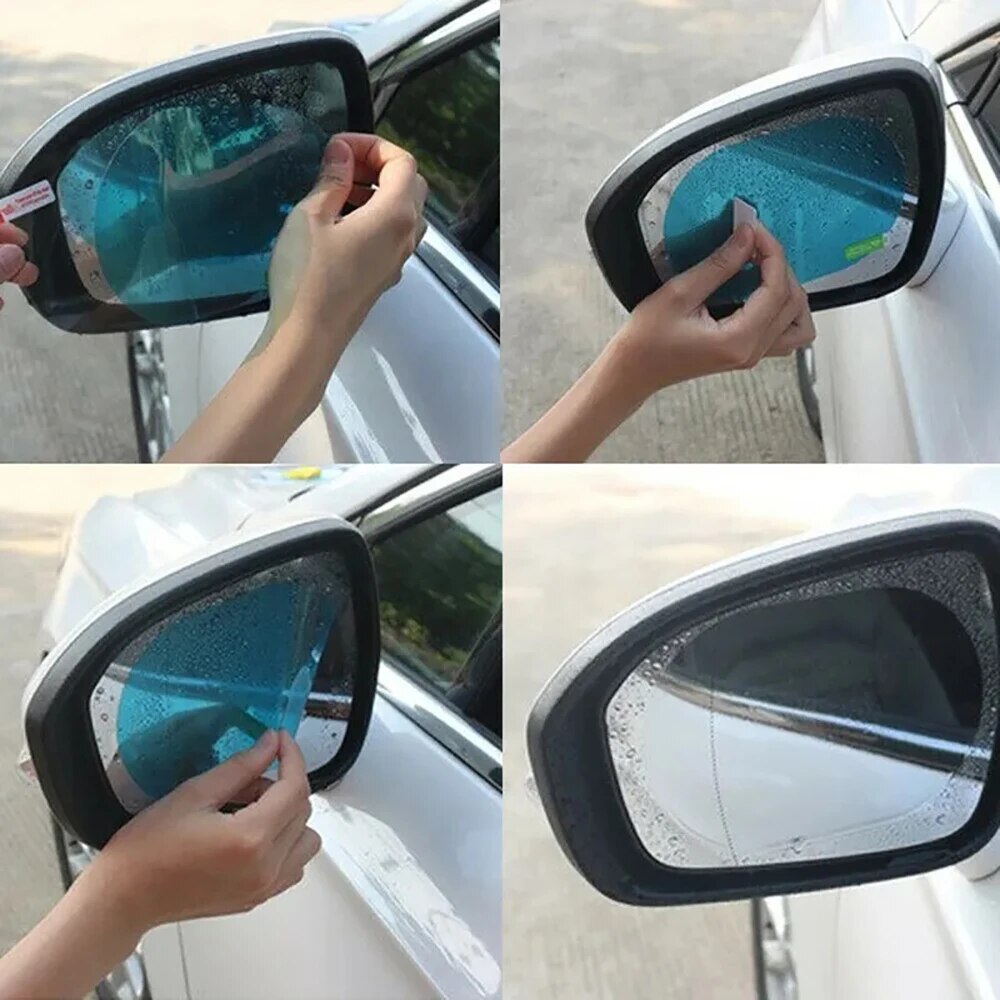 2 szt. Uniwersalna folia ochro – Anti Glare Car Rearview Mirror Film recenzja i cena