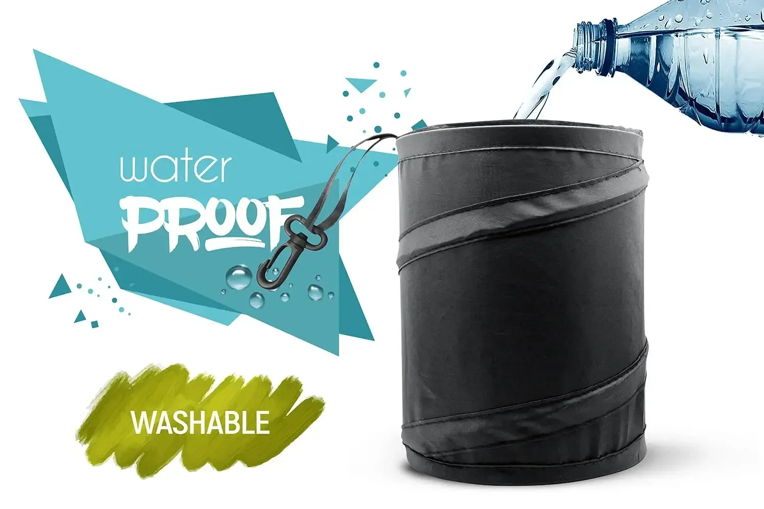 Kosz na śmieci do samochodu, p – Waterproof Car Trash Can With Lid recenzja i cena