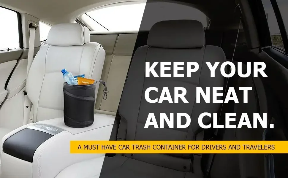 Kosz na śmieci do samochodu, p – Waterproof Car Trash Can With Lid recenzja i cena
