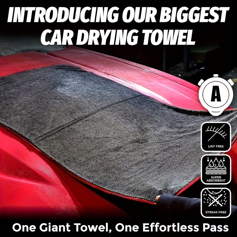 Superchłonny ręcznik z mikrofi – Microfiber Car Drying Towel Super Absorbent recenzja i cena