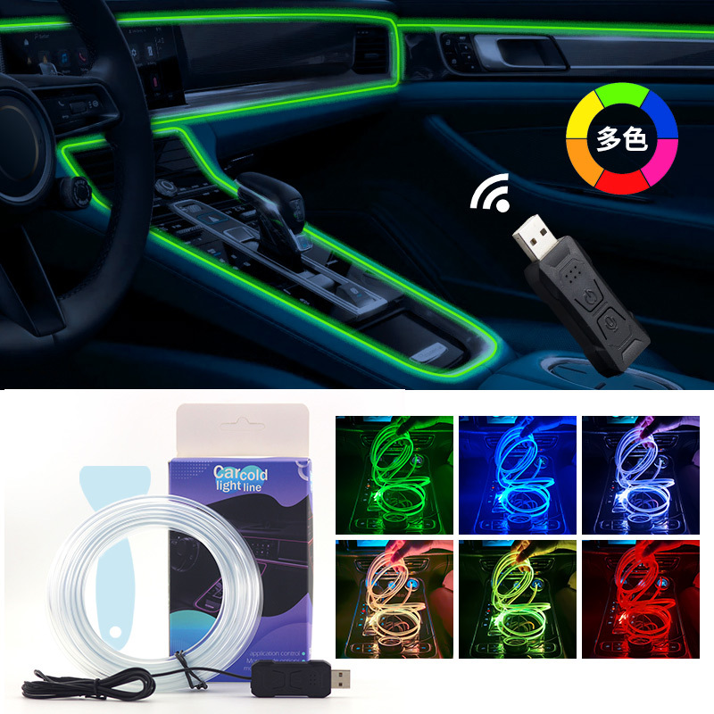 Samochodowy pasek świetlny LED – Led Ambient Interior Car Lights App Control recenzja i cena