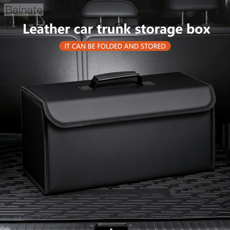Skórzany organizer do bagażnik – Car Trunk Organizer Foldable Storage Box recenzja i cena