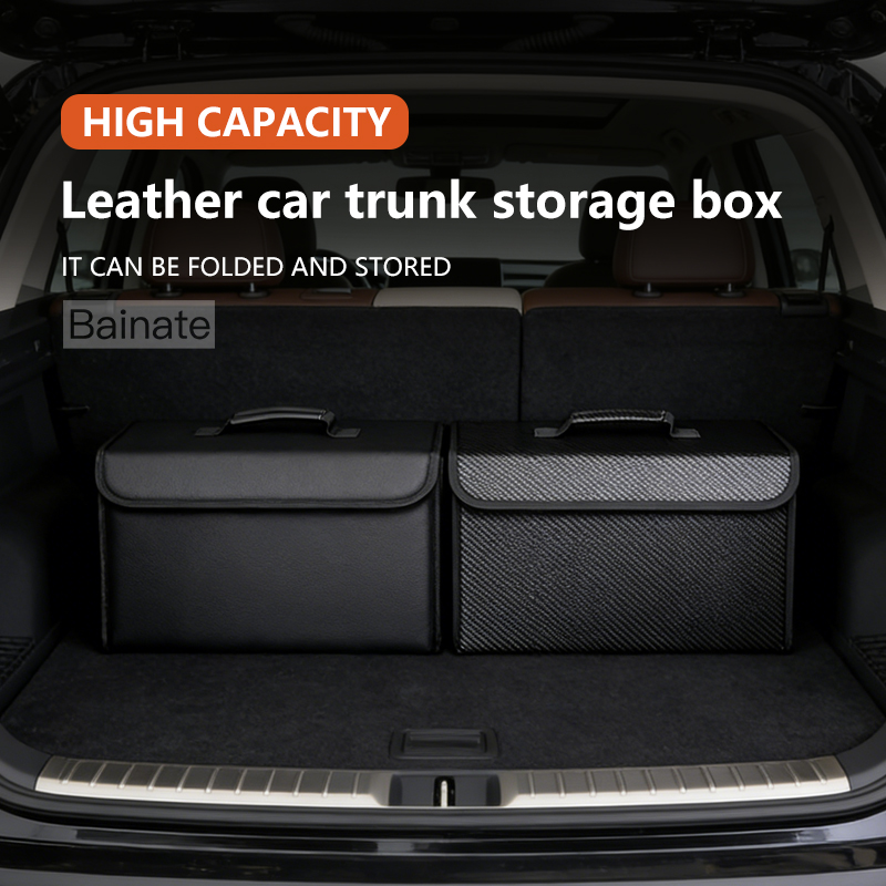 Skórzany organizer do bagażnik – Car Trunk Organizer Foldable Storage Box recenzja i cena