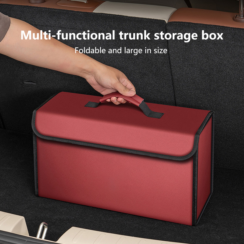 Skórzany organizer do bagażnik – Car Trunk Organizer Foldable Storage Box recenzja i cena