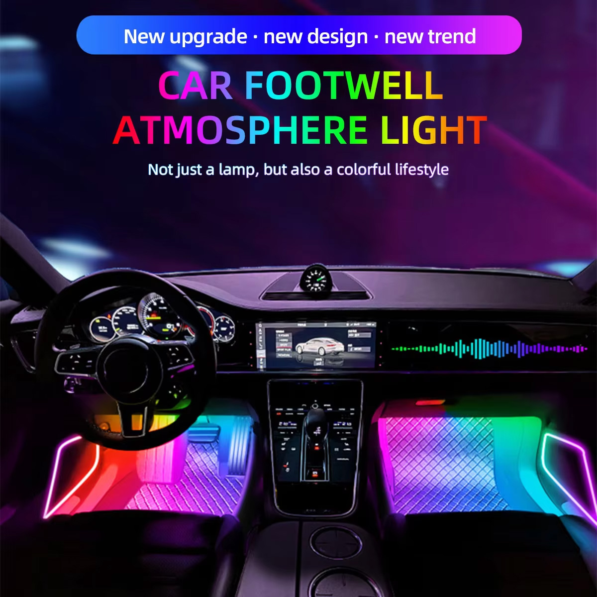Samochodowa listwa świetlna LE – Led Ambient Interior Car Lights App Control recenzja i cena