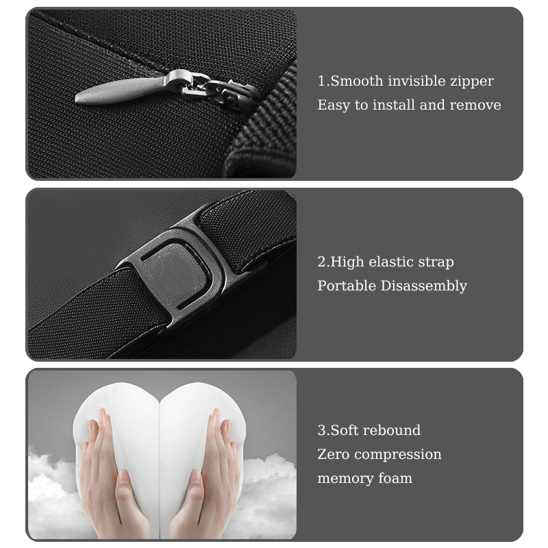 Poduszka pod szyję z pianki me – Memory Foam Car Neck Pillow Lumbar Support recenzja i cena
